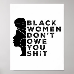 Poster Mulheres Negras Feministas Direitos Negros Mulhere