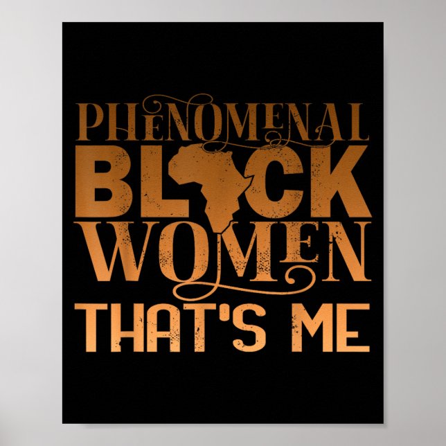 Poster Mulheres negras fenomenais história afro-americana (Frente)