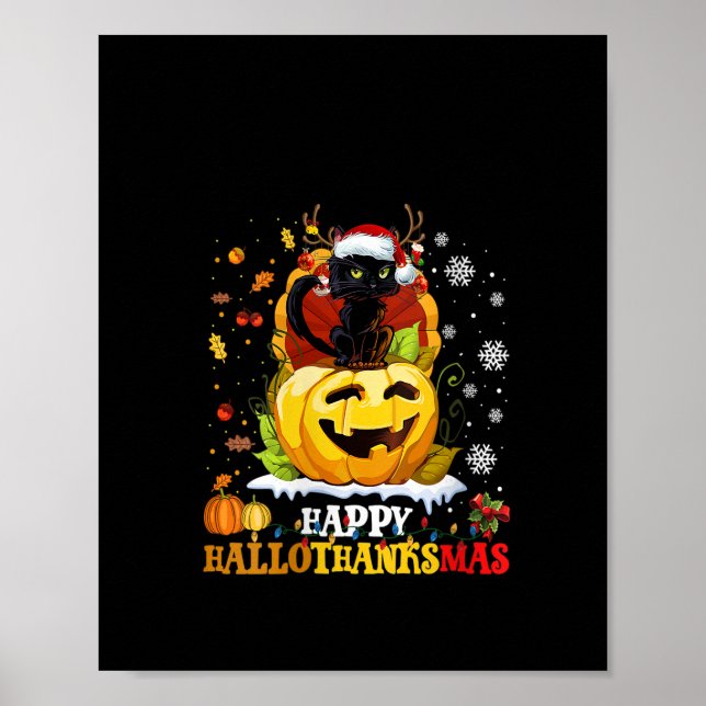 Poster Mulheres Negras Halloween E Feliz Natal (Frente)