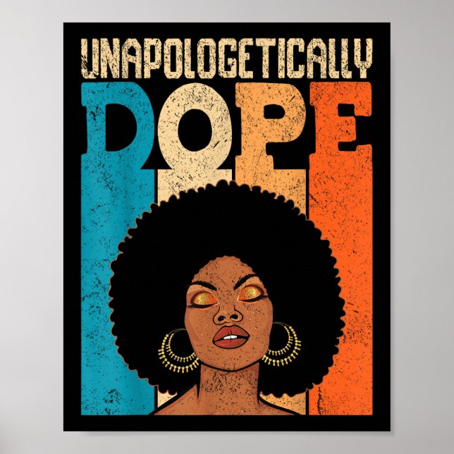 Poster Mulheres Negras sem desculpas Junetee História Neg (Frente)