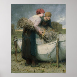 Póster Mulheres no campo, 1882