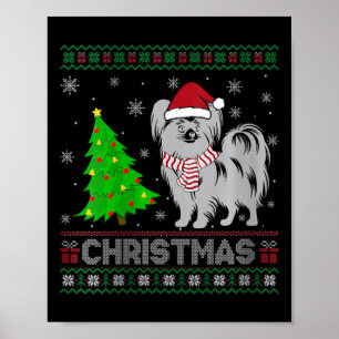 Poster Mulheres Papillon Cão Xmas Cristo De Iluminação Fe