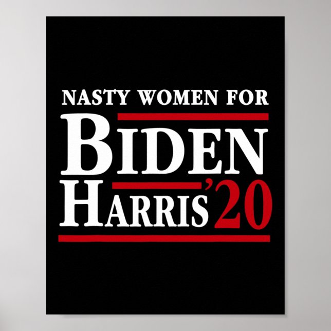Poster Mulheres Para Joe Biden Kamala Harris 2020 Anti Tr (Frente)