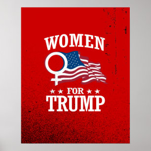 PÓSTER MULHERES PARA TRUMP