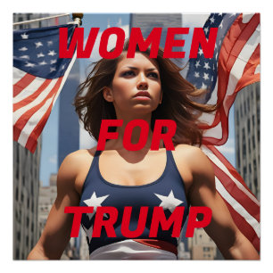 PÓSTER MULHERES PARA TRUMP