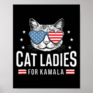 Poster Mulheres Pela Democracia De Kamala Harris Votando