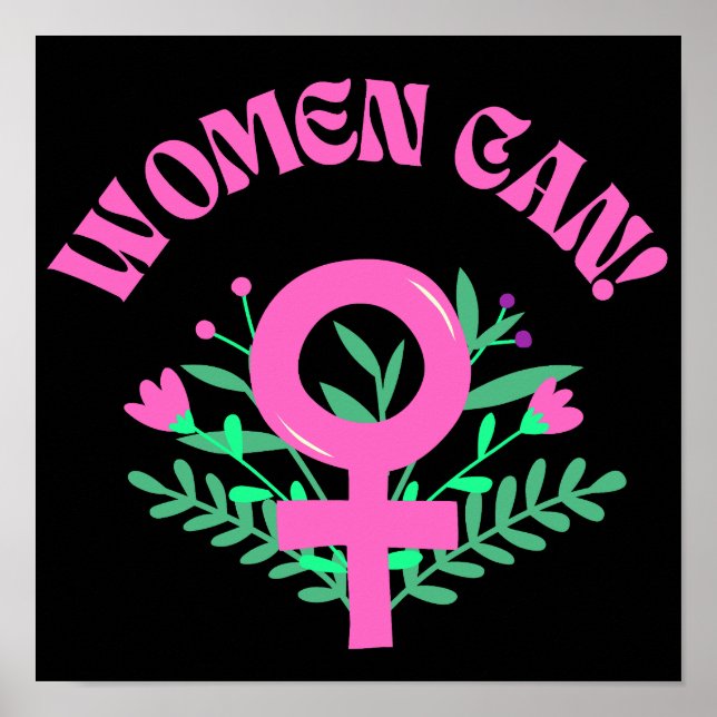 Poster Mulheres Podem Feminista (Frente)