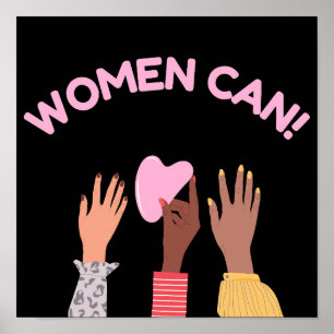 Poster Mulheres Podem Feminista