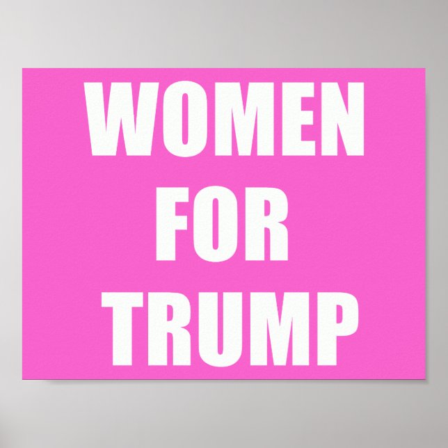 Poster Mulheres por Trump (Frente)