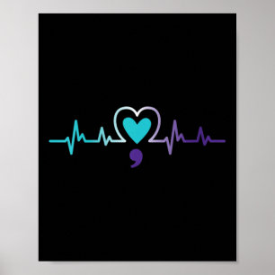 Poster Mulheres Prevenção ao Suicídio por Semicolon Pulsa