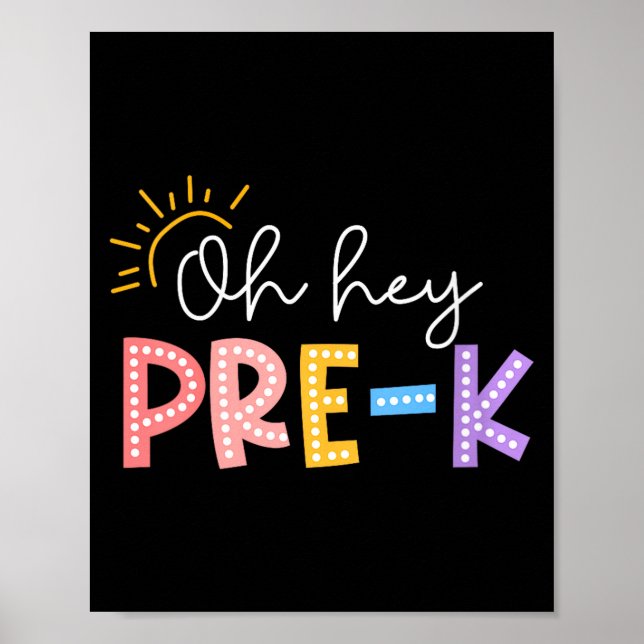 Poster Mulheres Professora Aluna Pré K Feliz Primeiro Dia (Frente)