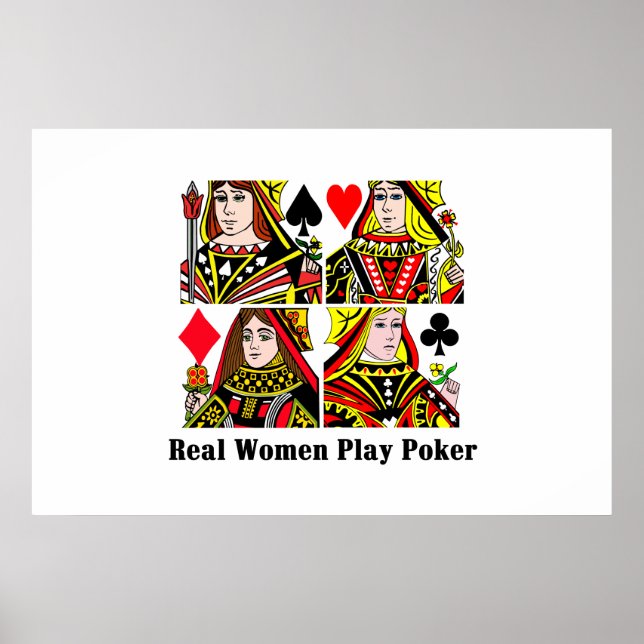Póster Mulheres Reais Jogam Poker (Frente)