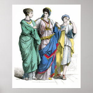 Póster Mulheres romanas antigas