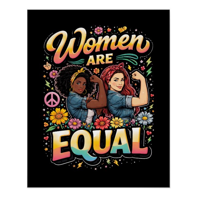 Póster Mulheres São Iguais (Frente)