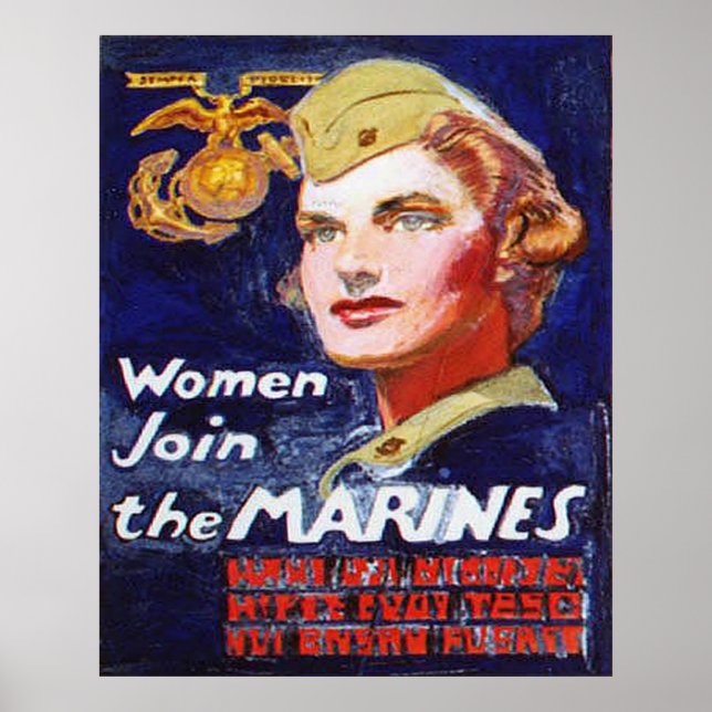 Poster Mulheres se juntam às MARINHAS (Frente)