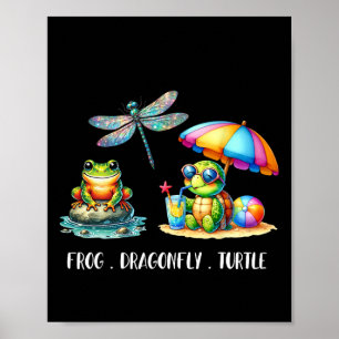 Poster Mulheres Sutil Sapo Humor Político Dragonfly Turtl