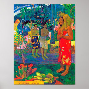 Poster Mulheres Taitianas, Gauguin
