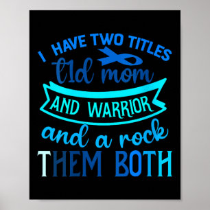 Poster Mulheres Tenho Dois Títulos T1d Mãe E Worrior Rock