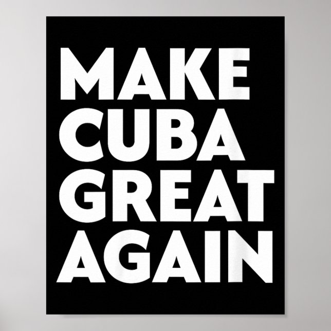 Poster Mulheres tornam cubano ótimo novamente  (Frente)