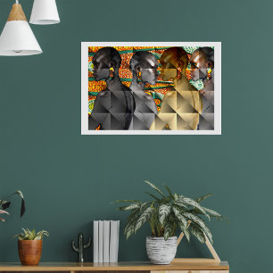 Póster Mulheres tribais de África