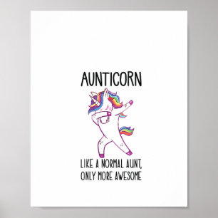 Poster Mulheres Unicorn Tia Tia Tia Tia Como uma Tia Norm