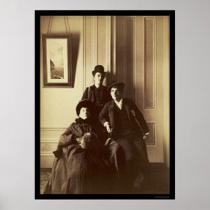 Póster Mulheres vestidas como os homens 1895