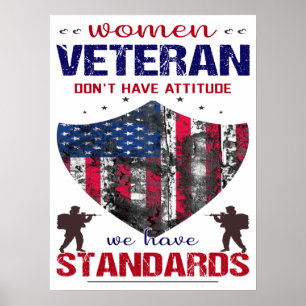Poster Mulheres Veteranas Não Têm Atitude Temos Padrõe