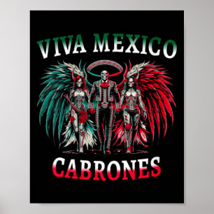 Poster Mulheres Viva México Dia De Los Muertos - Dia Dos
