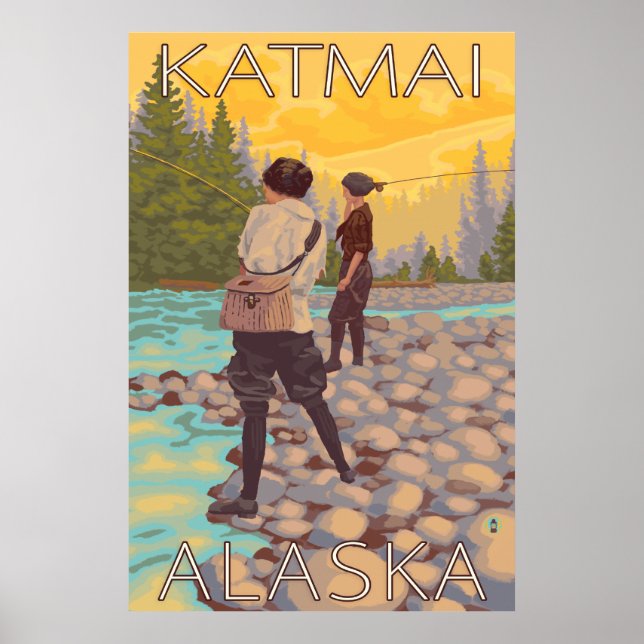 Póster Mulheres voam - Katmai, Alasca (Frente)