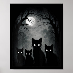 Poster Mulheres Y Gatinhos Fofos Gatos Alt Goth Nge Horro