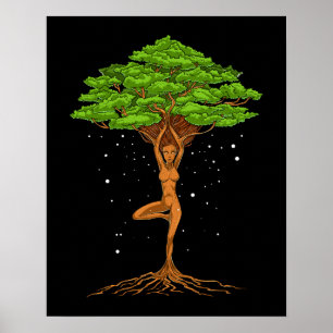 Poster Mulheres Yoga Tree Of Life