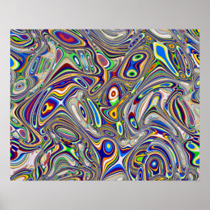 Poster Multi abstrato 2 da cor, 2018 (foto) imagens do
