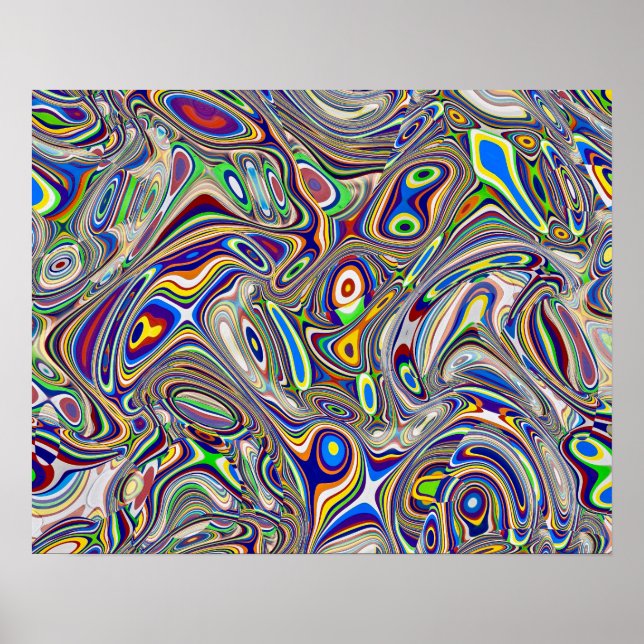 Poster Multi Color Abstrato 2, 2018 (foto) | Imagens SVP (Frente)