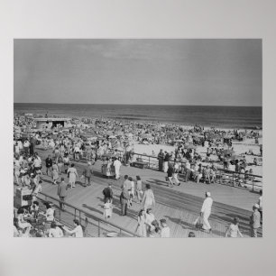 Póster Multidão em Praia