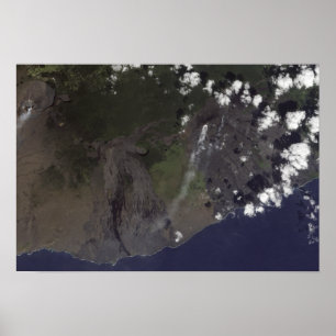 Poster Múltiplas plumas sopram em direção ao sudoeste sul