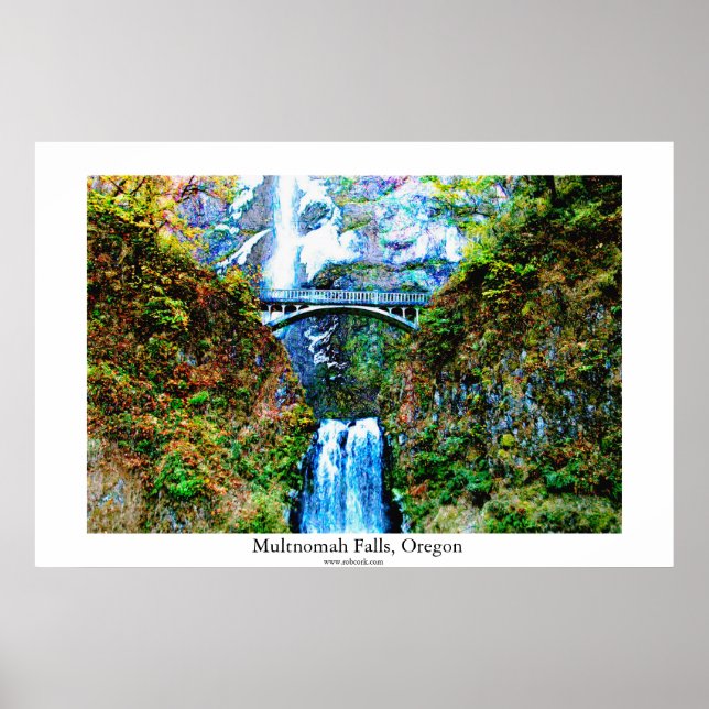 Póster Multnomah Falls (Frente)