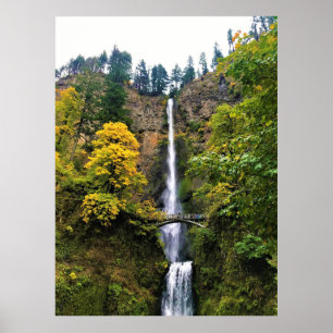 Poster Multnomah Falls, Columbia River Gorge, Oregon