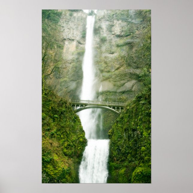 Poster Multnomah Falls Oregon (Frente)