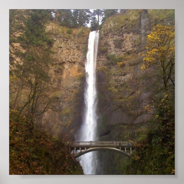 Poster Multnomah Falls, Oregon (Frente)