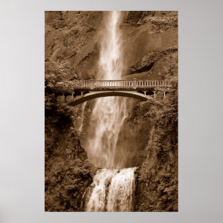Póster Multnomah Falls, Oregon