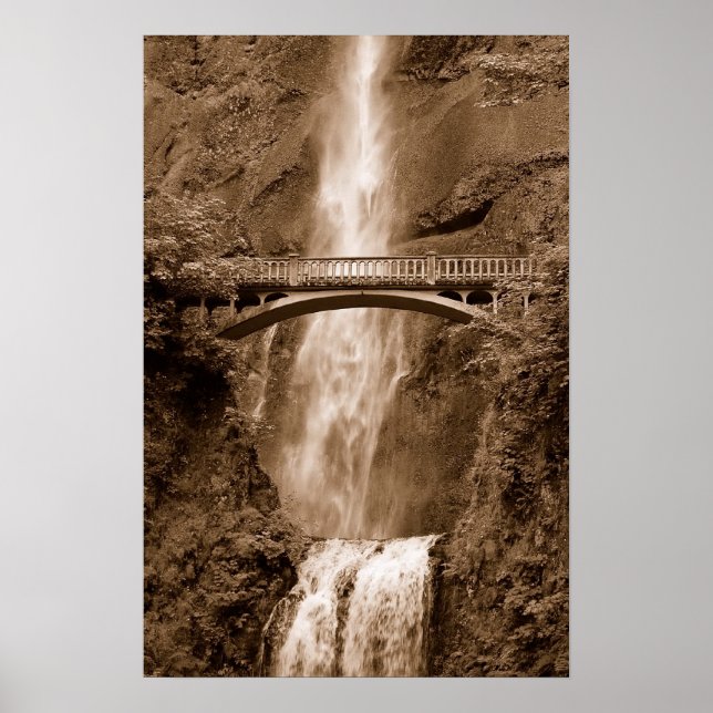 Póster Multnomah Falls, Oregon (Frente)