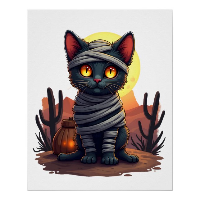Póster Mummy Cat Madness (Frente)