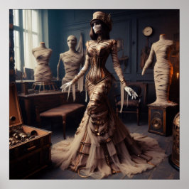 Poster Mummy Queen Steampunk Victorian Gothic