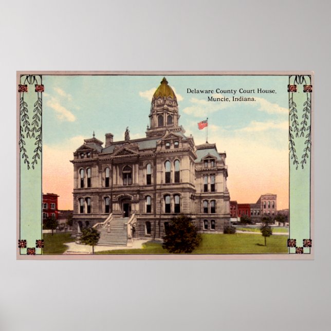 Póster Muncie, Tribunal de Indiana (Frente)