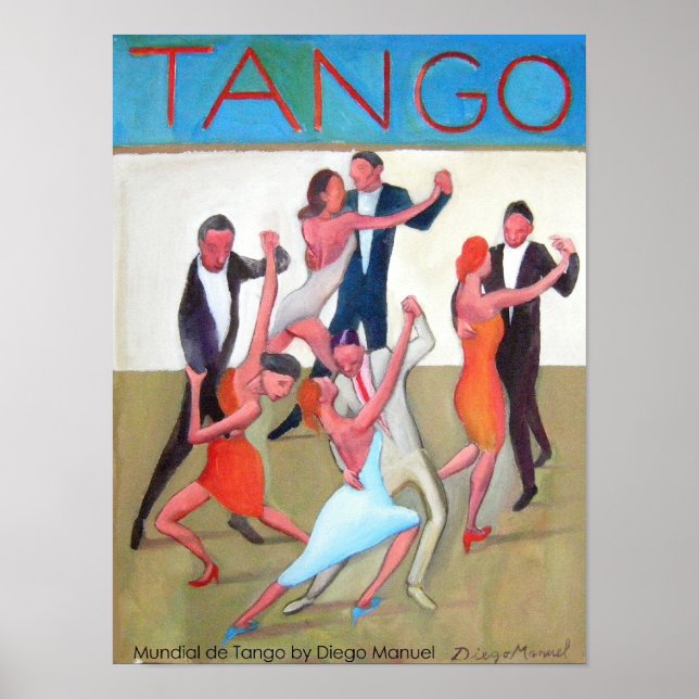 Póster Mundial de tango (Frente)