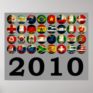 Póster Mundo 2010 de África do Sul