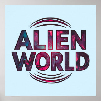Poster Mundo alienígena