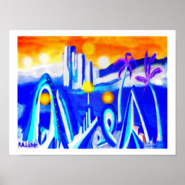 Póster mundo alienígena (Frente)