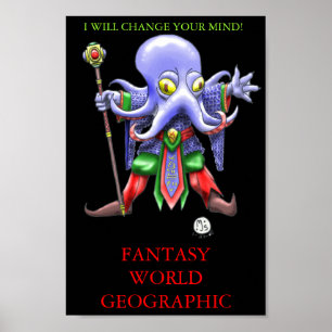 PÓSTER MUNDO DE FANTASIA GEO DA MENTE FLAYER DE