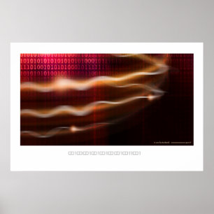 Póster mundo do Cyber de 01001010100101101% pipe%